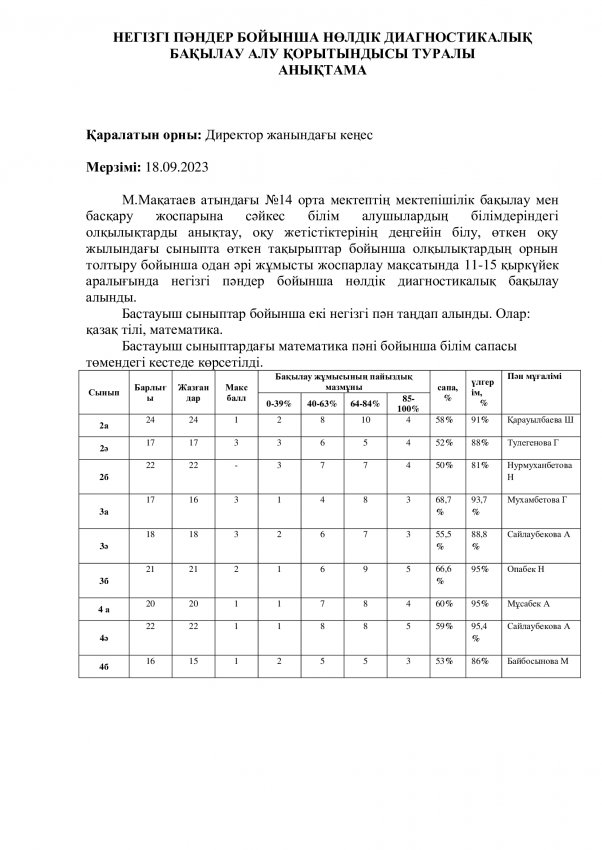 Нөлдік кесінді